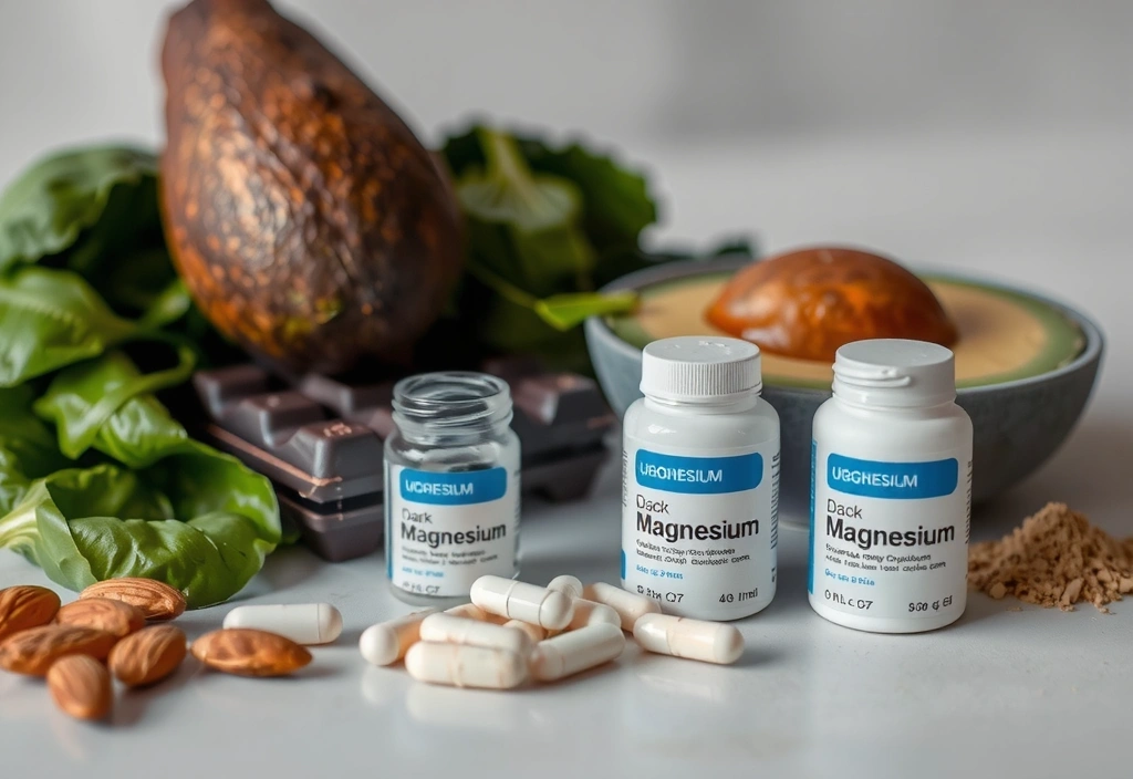 Suppléments de magnésium avec des aliments riches en magnésium
